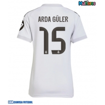 Camisa de Futebol Real Madrid Arda Guler #15 Equipamento Principal Mulheres 2025-26 Manga Curta